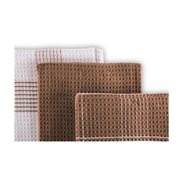 Kuhinjske krpe v kompletu 3 ks 50x76 cm Duo Waffle – ZicZac-image-2