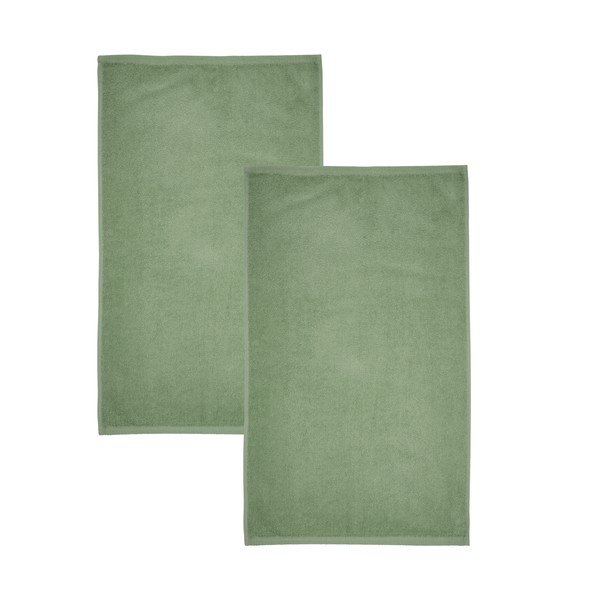 Zeleni hitro sušeči/frotirni bombažni komplet brisač 8 ks Quick Dry – Catherine Lansfield-image-3