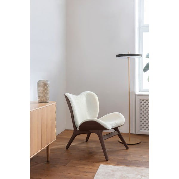 Črna LED zatemnitvena stoječa svetilka s kovinskim senčnikom (višina 151 cm) Asteria Floor – UMAGE-image-1