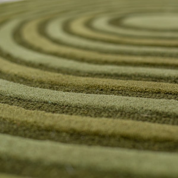 Zelena ročno tkana volnena preproga 150x240 cm Conway Retro – Flair Rugs-image-2