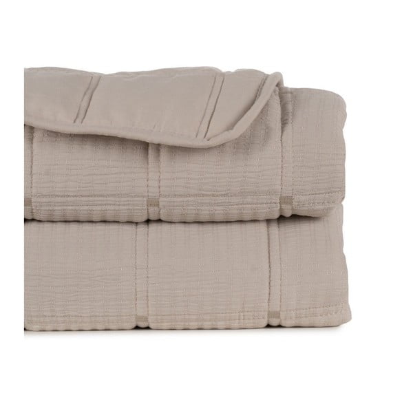 Bež prešito pregrinjalo 230x280 cm – Ixia