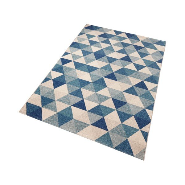 Modra preproga Mint Rugs Diamond Triangle, 80 x 150 cm-image-3