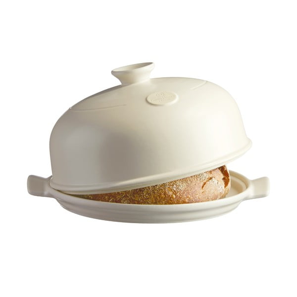 Emile Henry okrogel pekač za kruh v slonokoščeni barvi, ⌀ 34 cm