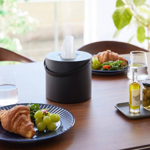 Kovinska škatla za robčke Tower – YAMAZAKI-image-3