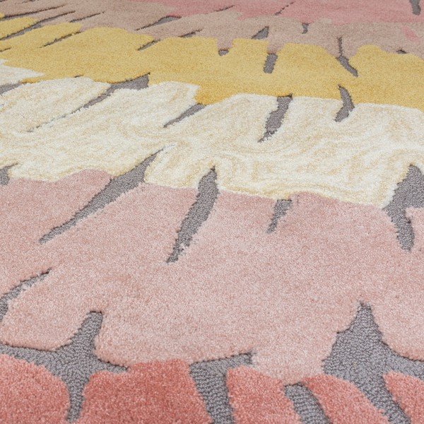 Roza-rumena preproga Flair Rugs Woodgrain, 120 x 170 cm-image-2