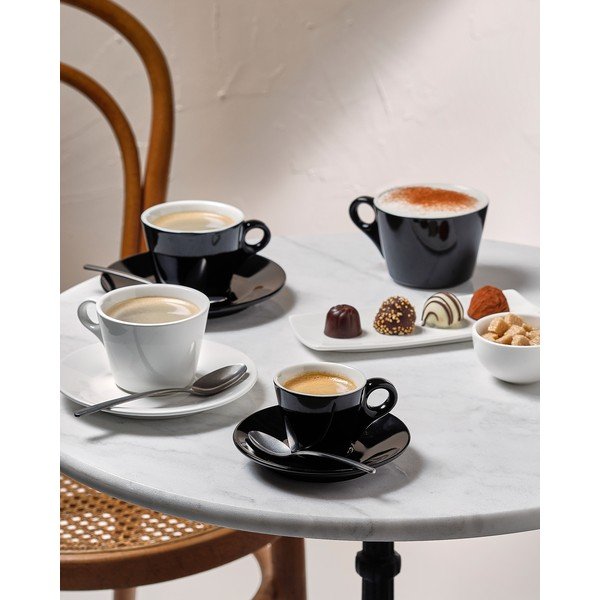 Bela porcelanasta skodelica za kapučino 160 ml Barista – BonBistro-image-1