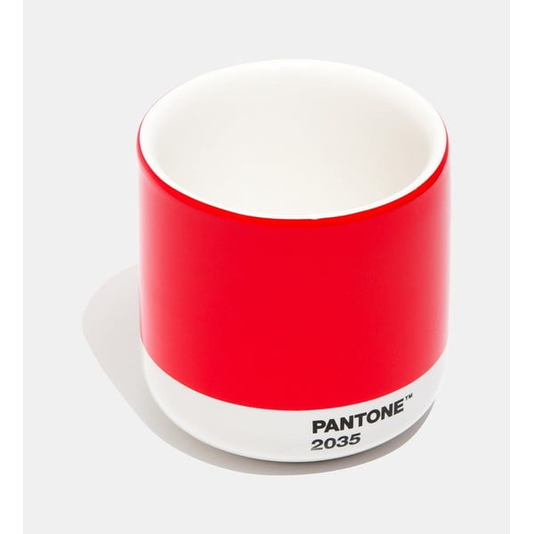 Rdeč keramični termo lonček Pantone Cortado, 175 ml