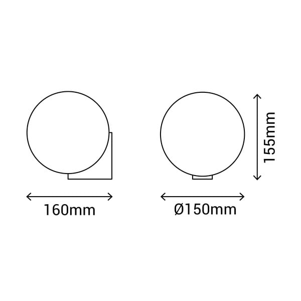 Stenska svetilka v srebrni barvi SULION Obi, ø 15 cm-image-3