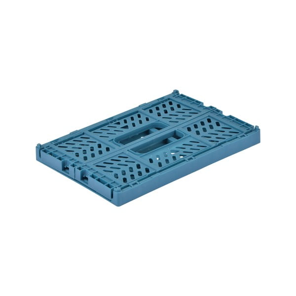 Modra plastična škatla za shranjevanje 21x14.5x8 cm – Homéa-image-2