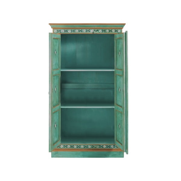 Zelena omarica iz masivnega manga 87x152x38 cm Prem – Støraa-image-1