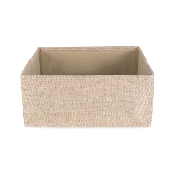 Bež tekstilna škatla za shranjevanje 28x12x12 cm Sandy – Compactor-image-3