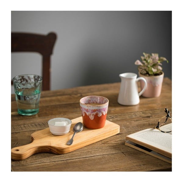 Belo-oranžna keramična skodelica za espresso Costa Nova, 200 ml-image-1