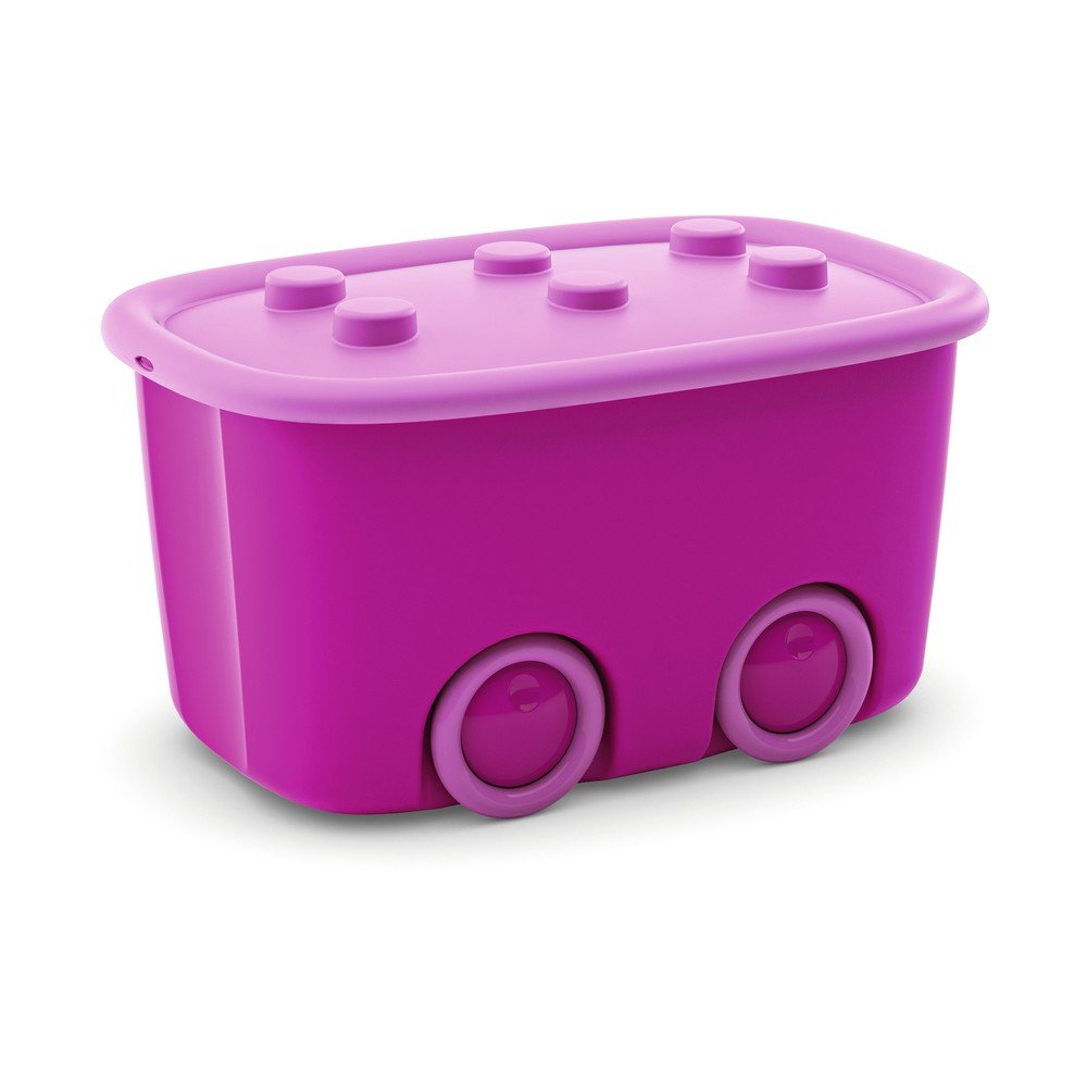 Rožnata plastična otroška škatla za shranjevanje Funny Box