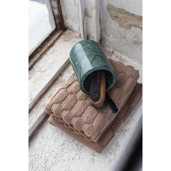 Temno zelen marmorni lonček za zobne ščetke Marble – Mette Ditmer Denmark-image-3