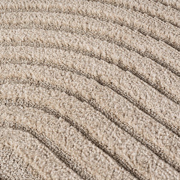 Bež okrogla preproga iz mešanice jute ø 160 cm Art 1122 – Ayyildiz Carpets-image-2