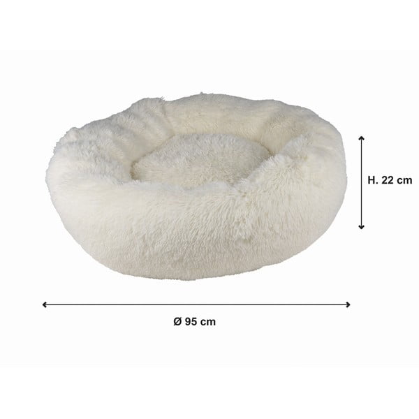 Kremno bela postelja za pse ø 95 cm – Love Story-image-4