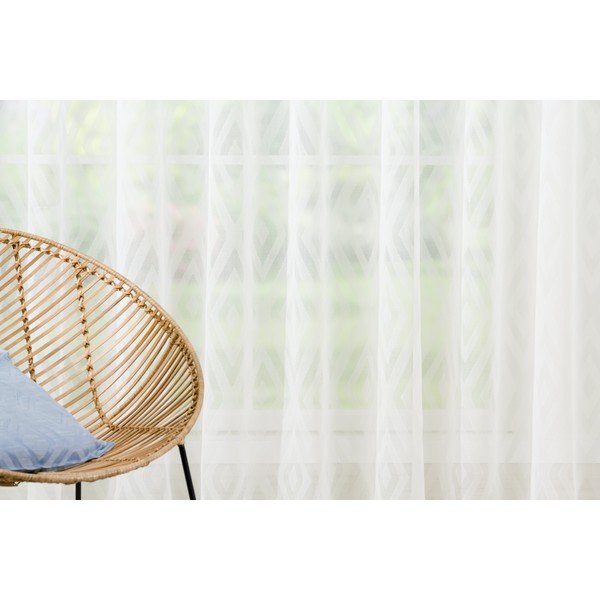 Kremno bela prosojna zavesa 400x260 cm Estrella – Mendola Fabrics