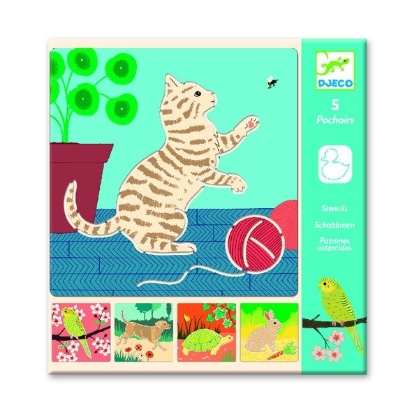 Komplet 5 šablon za Animals Djeco-image-2