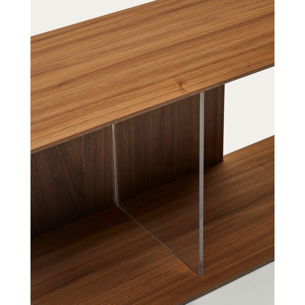 Rjav sistem modularnih polic 4 ks v orehovem dekorju 168x76 cm Litto – Kave Home-image-1