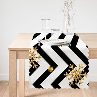 Namizni tekač Minimalist Cushion Covers Colorful White Zigzag, 45 x 140 cm