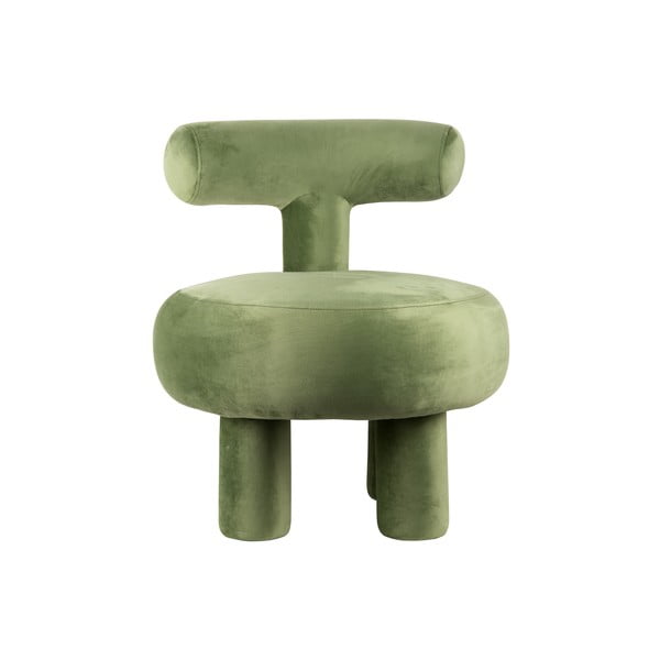 Svetlo zelen žameten fotelj Abrazo – Leitmotiv-image-1