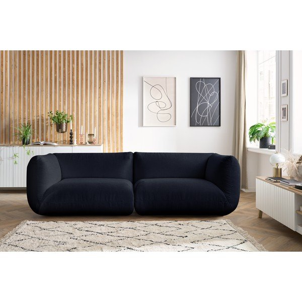 Temno moder žametni kavč 260 cm Lecomte - Bobochic Paris-image-1