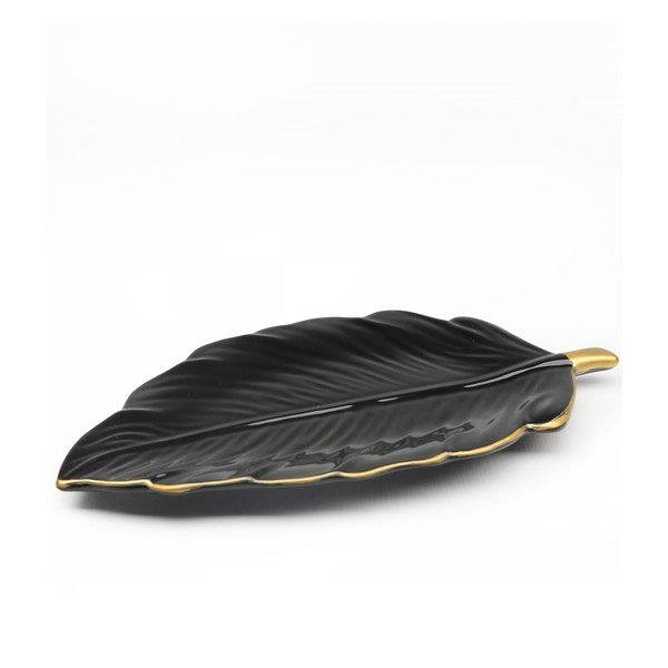 Keramičen dekorativni pladenj Leaf – Mioli Decor