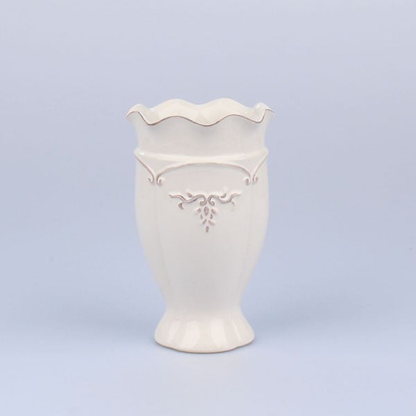 Vaza Antic White, 11x17,5 cm