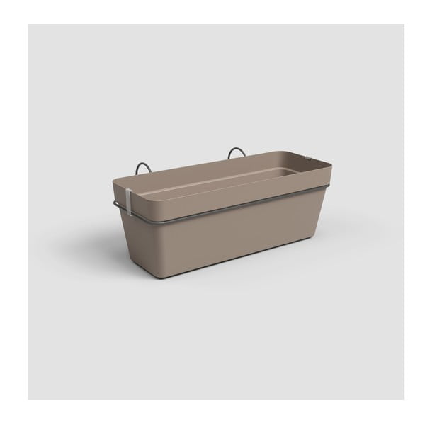 Viseče samozalivalno cvetlično korito iz reciklirane plastike 50 cm Capri – Artevasi-image-1