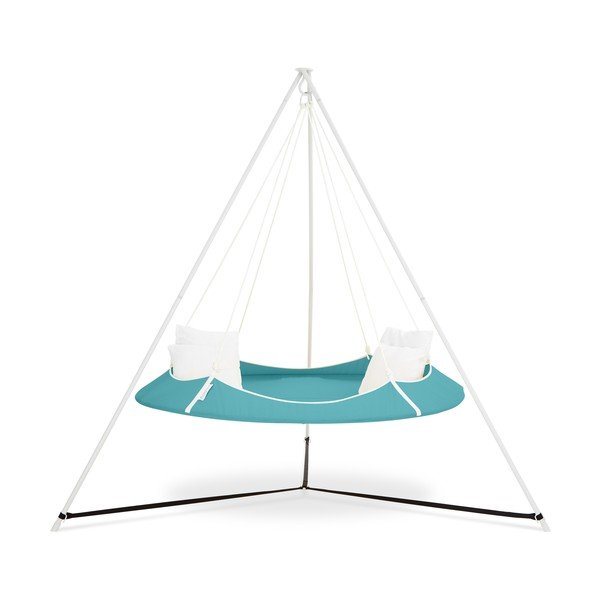 Modra vrtna gugalnica s stojalom - Hangout Pod-image-1