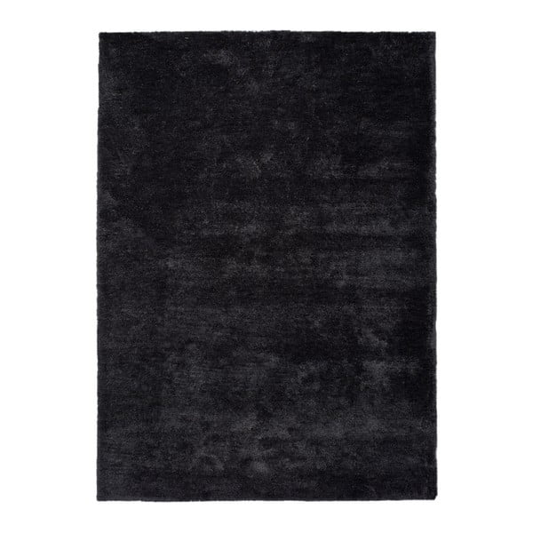 Antracitno črna preproga Universal Shanghai Liso, 60 x 110 cm