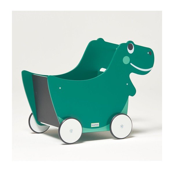 Otroška škatla za shranjevanje s kolesi Dino - Rocket Baby -image-4