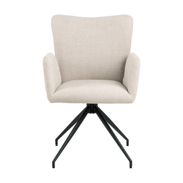 Bež oblazinjeni jedilni stoli v kompletu z nasloni za roke 2 ks Laura – Actona-image-2