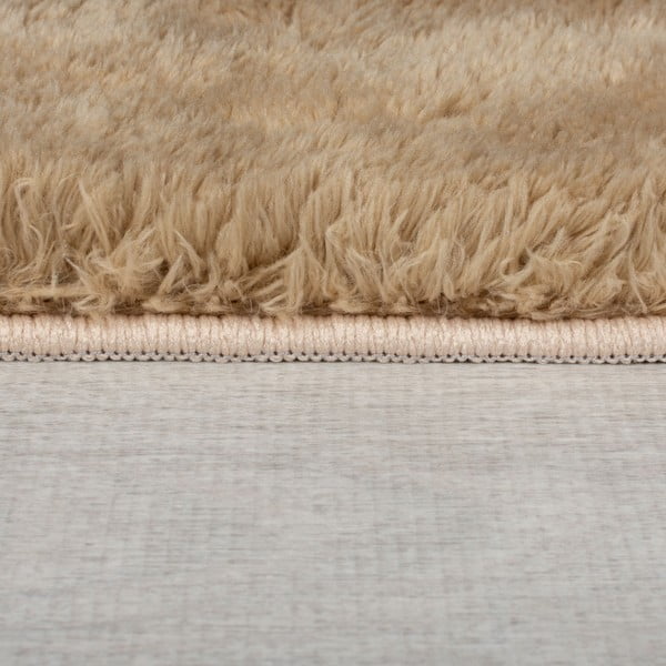Rjavo sintetično krzno 160x230 cm Faroe Wool Look Fur – Flair Rugs-image-4