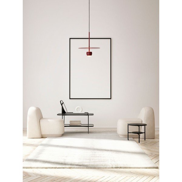 Rdeča aluminijasta LED viseča svetilka ø 30 cm Edem – Nova Luce-image-1