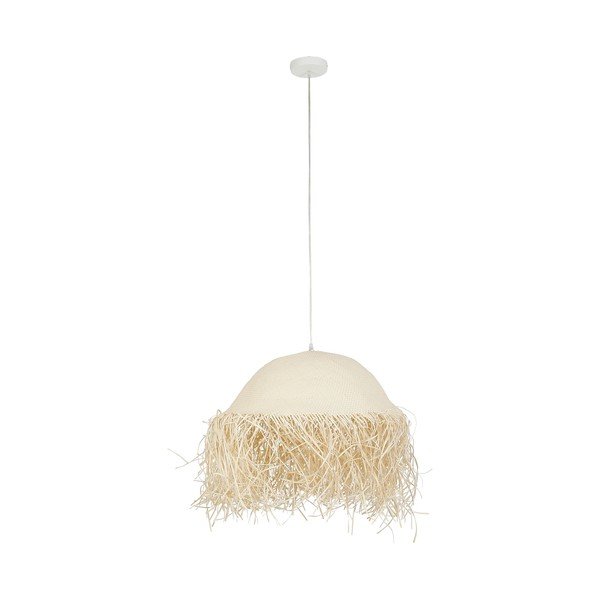 Kremno bela viseča svetilka ø 50 cm Palmeraie - Côté Table