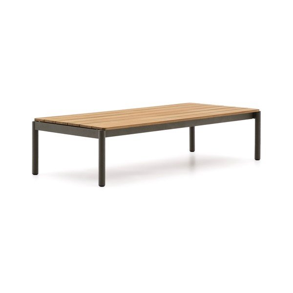 Vrtna klubska mizica iz masivnega tika 63x149 cm Sorells – Kave Home