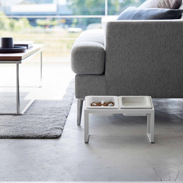 Keramičen komplet posod s podstavkom za hišne ljubljenčke Nooks – YAMAZAKI-image-3