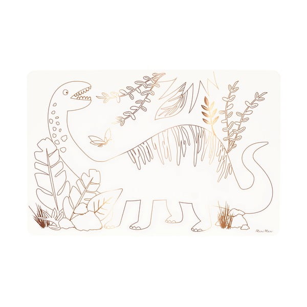 Papirnati pogrinjki v kompletu 8 ks 28x42.5 cm Dinosaurs – Meri Meri-image-2
