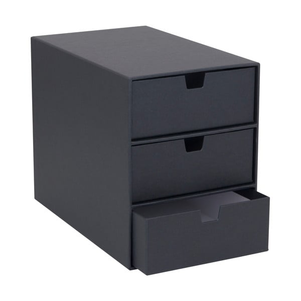 Temno siva škatla s 3 predali Bigso Box of Sweden Ingrid-image-3