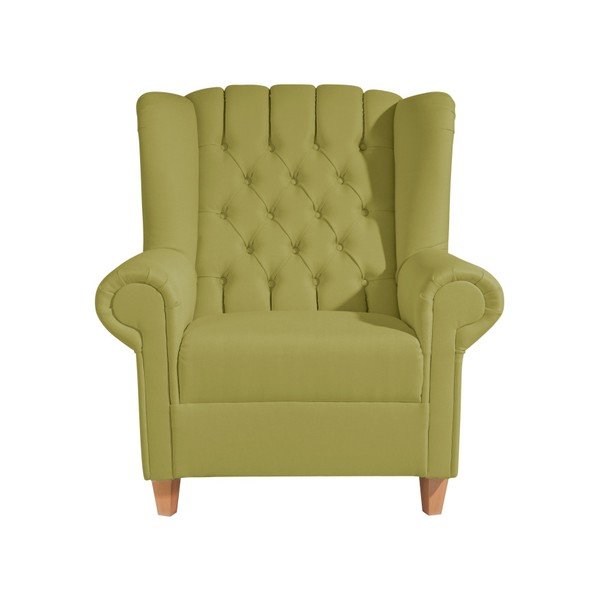 Max Winzer Vary Leather zeleni fotelj iz umetnega usnja-image-1