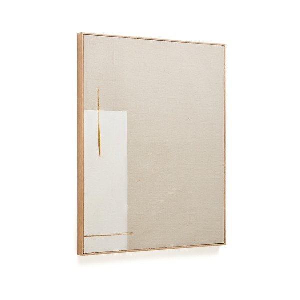 Ročno naslikana slika z okvirjem/na platnu 80x100 cm Salin – Kave Home-image-2