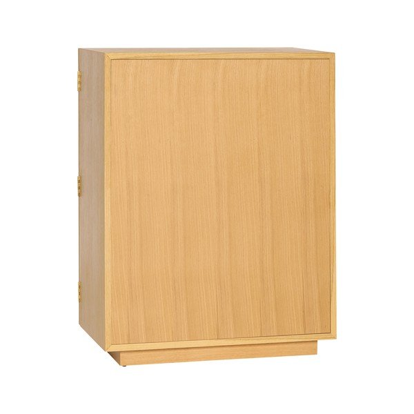 Stenska vitrina v hrastovem dekorju v naravni barvi 70x90x39 cm Mae – Hübsch-image-2