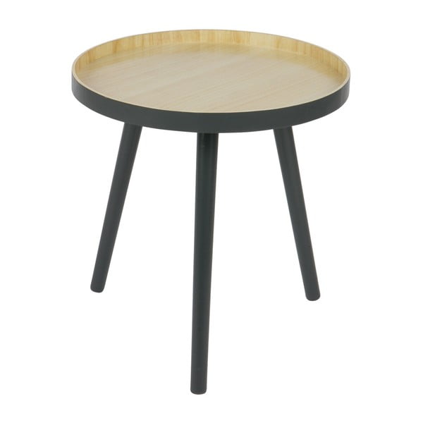 WOOOD Sasha zložljiva miza z antracitno sivo konstrukcijo, ø 41 cm