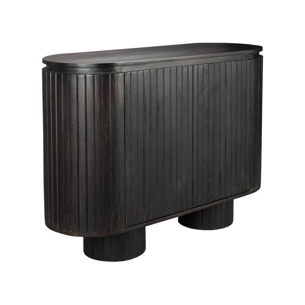 Temno rjava omarica iz masivnega manga 110x80x40 cm Kenji – Dutchbone-image-1