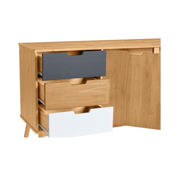 Komoda iz masivnega borovega lesa Marckeric Cusco-image-3