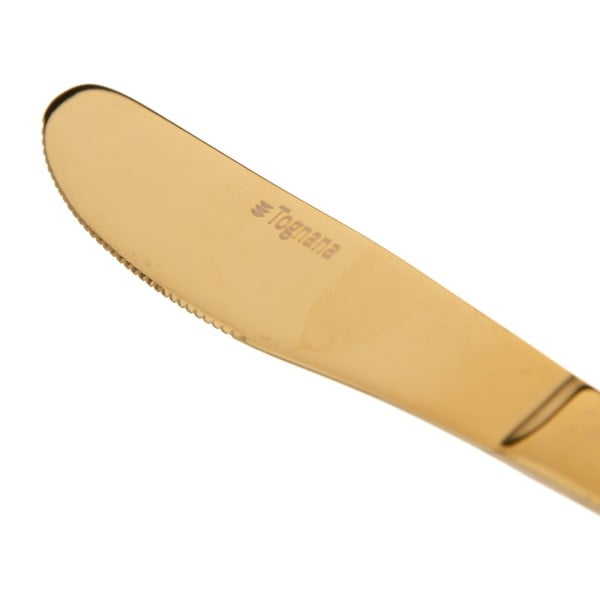 Pribor iz nerjavečega jekla v zlati barvi  24 ks – Ixia-image-3