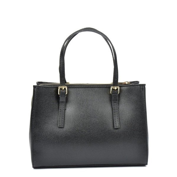 Črna usnjena torbica Isabella Rhea Classic-image-1
