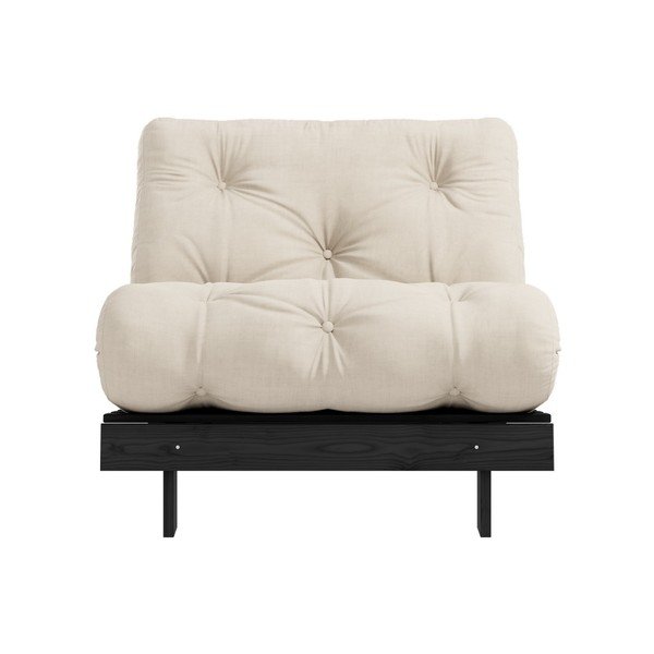 Raztegljiv fotelj Karup Design Roots Black/Beige-image-1