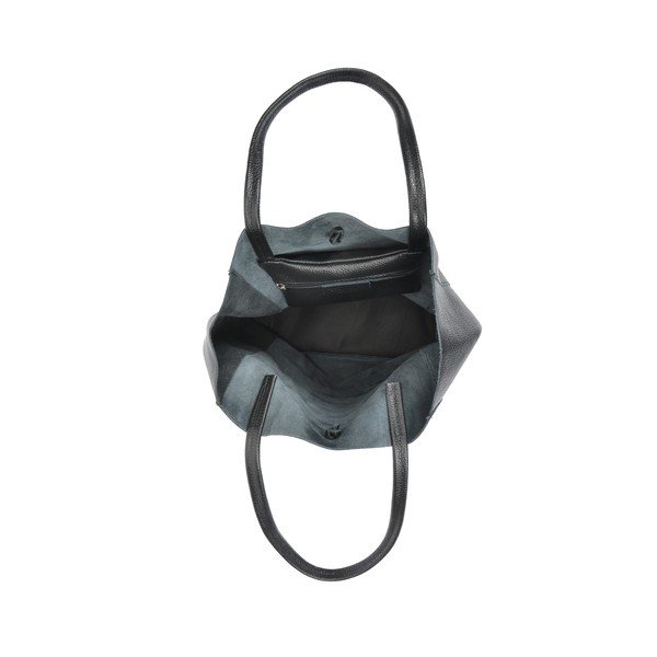 Črna ženska usnjena torbica Sofia Cardoni Shopper-image-4